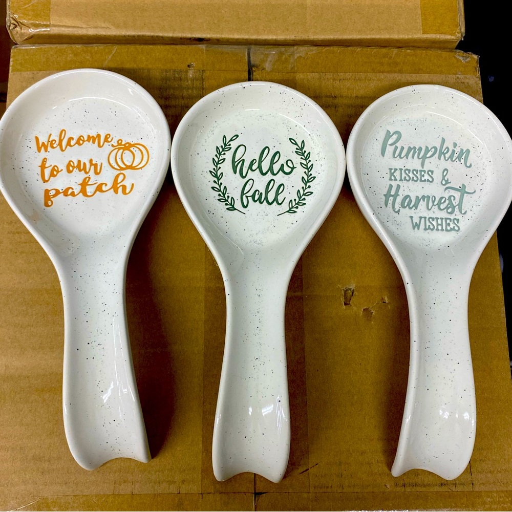 Fall Spoon Holder Trio